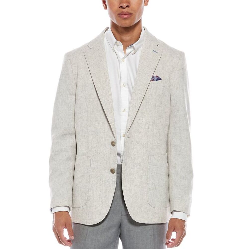 TailorByrd Men's Cream Blazer